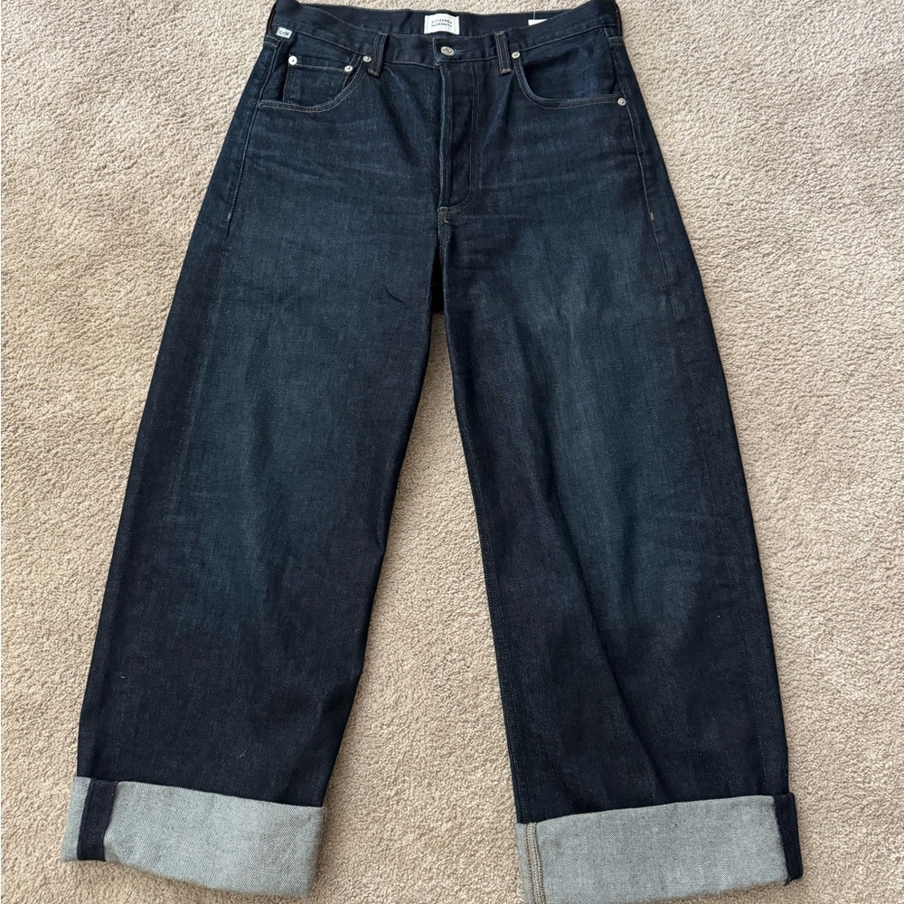 Citizens Of Humanity Deep Indigo Wide-Leg Jeans